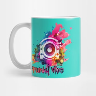 Funky Vibe, Watercolour Painting Mug